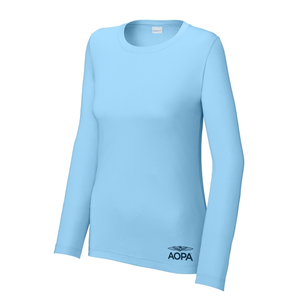 Women's AOPA SPF Long Sleeve Tshirt - Light Blue