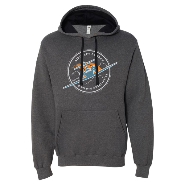 The AOPA Contrails Hoodie - Charcoal Heather