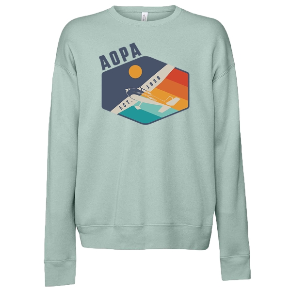 The AOPA 1939 Crew Sweatshirt - Dusty Blue