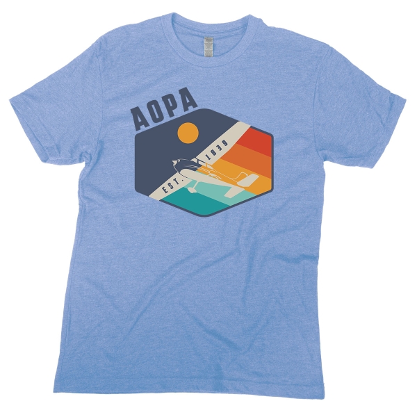 The AOPA 1939 Tshirt - Heather Blue