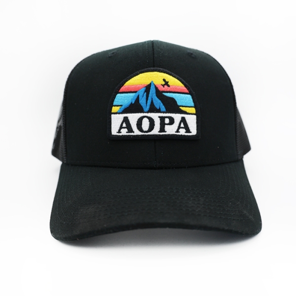 AOPA Black Trucker Hat