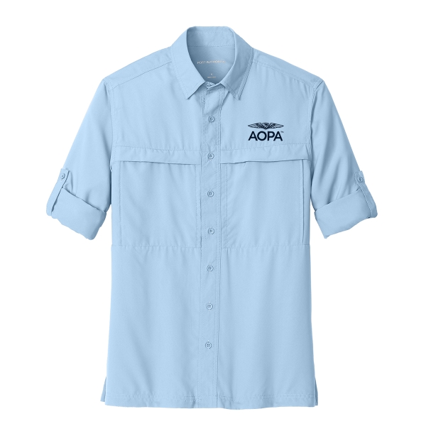 AOPA Long Sleeve Guide Shirt - Light Blue