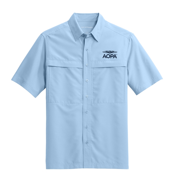 AOPA Short Sleeve Guide Shirt - Light Blue