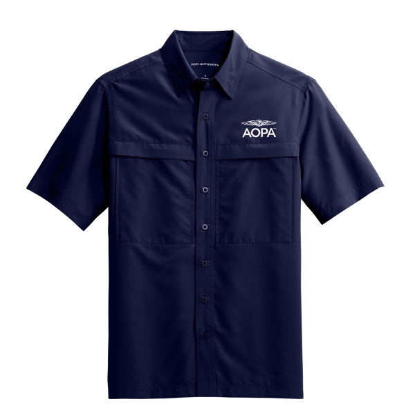 AOPA Short Sleeve Guide Shirt - True Navy