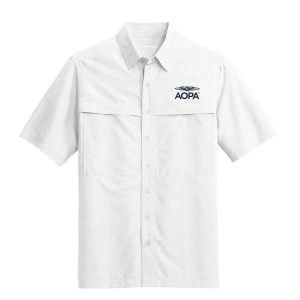 AOPA Short Sleeve Guide Shirt - White